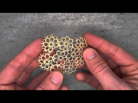 Brigitte Adolph - Gold Posy Brooch - ORRO Contemporary Jewellery Glasgow