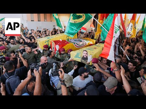 Funeral held in Baghdad for militia fighters killed by Israel strike in Iran