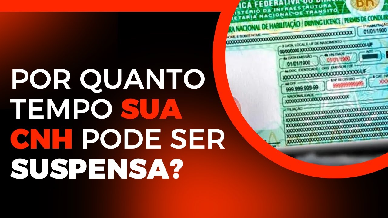 Quanto tempo dura a suspensão do direito de dirigir?
