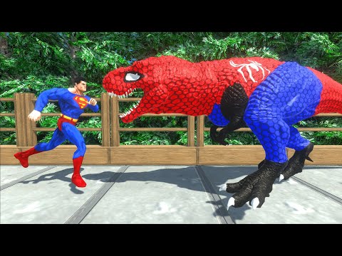 SUPERMAN DEATH RUN - Animal Revolt Battle Simulator