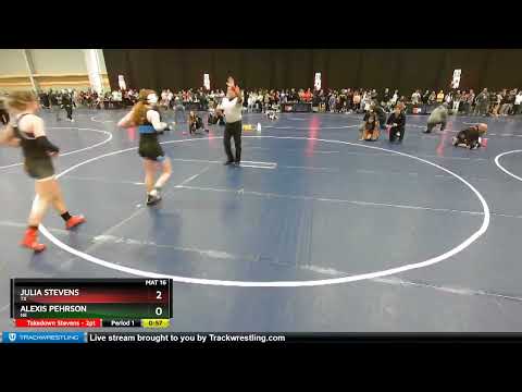 127 Lbs Champ. Round 2 - Julia Stevens, TX Vs Alexis Pehrson, NE Ebac
