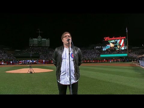 WS2016 Gm3: Patrick Stump sings anthem