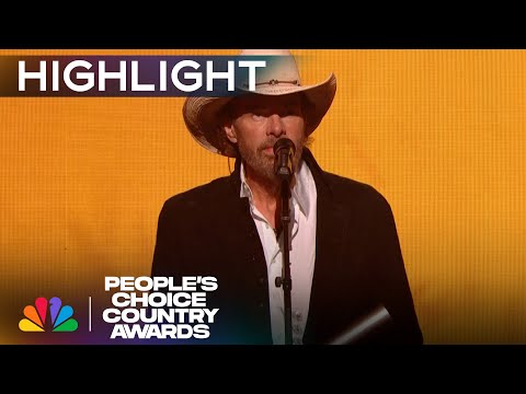 Toby Keith Accepts the Country Icon Award at the 2023 People's Choice Country Awards | NBC