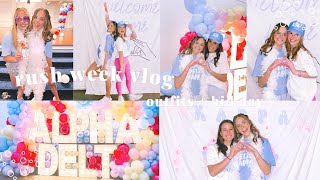 SORORITY RUSH WEEK 2023 | outfits + BID DAY!