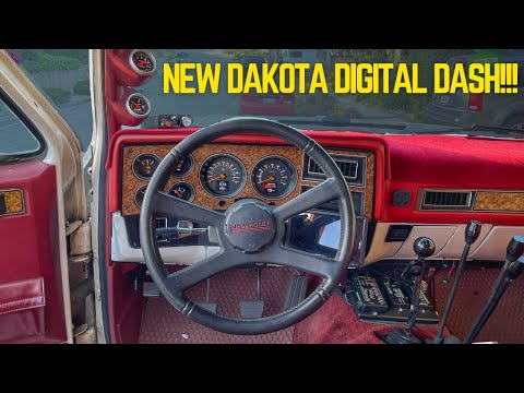 Classic Squarebody Restoration! Factory look with modern tech! The new Dakota Digital RTX install!