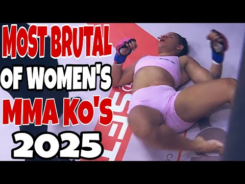 Women's Most BRUTAL MMA Knockouts 2025