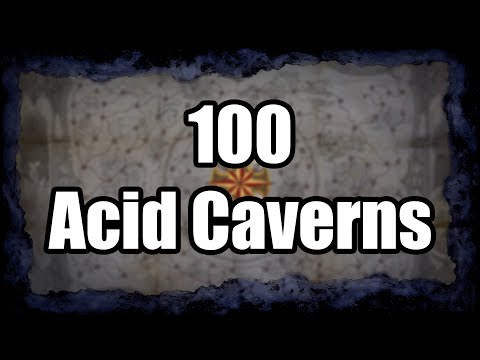 Layout and Loot from 100 Acid Cavern Maps