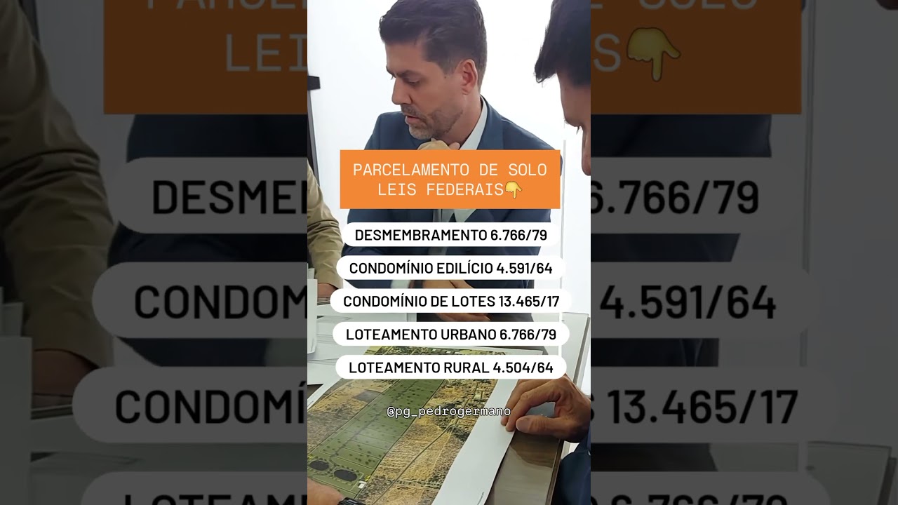 LEIS FEDERAIS NO PARCELAMENTO DE SOLO #loteamento #rendapassiva #terreno