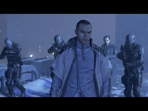 Detroit Become Human mod Markus fights Agent Perkins and his men