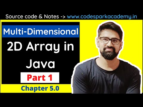 Array Chapter 5 Part 1 Multi Dimensional 2d Array In Java By Code Spark Cs