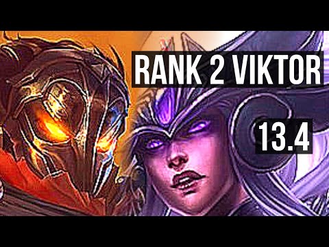 VIKTOR vs SYNDRA (MID) | Rank 2 Viktor, 3/2/18, Rank 9 | EUW Challenger | 13.4