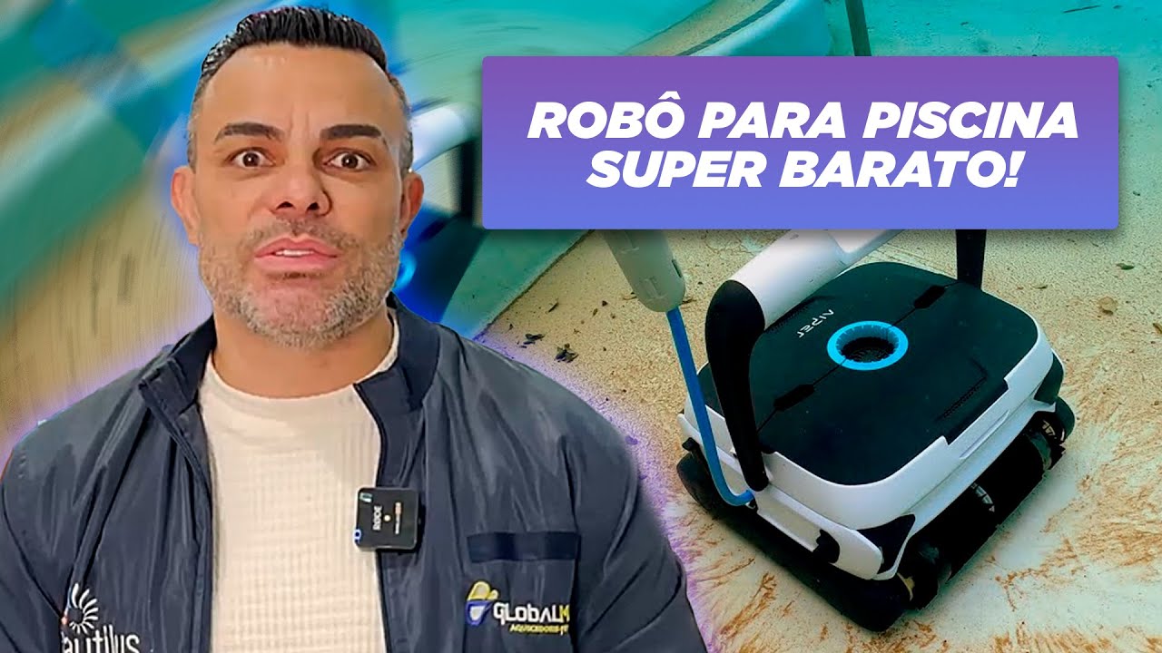 ROBÔ PARA PISCINA EFICIENTE E PELA METADE DO PREÇO! ATÉ 50% MAIS BARATO QUE OS OUTROS