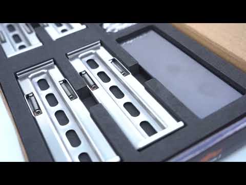 Flatee [Brackets] The perfect swiss perfection for frameless carplate holders.