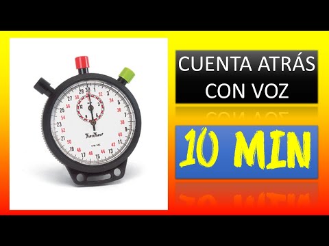 10 minutos con voz cuenta atrás temporizador