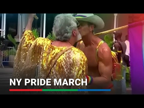 'So open and inviting': New Yorkers celebrate at annual Pride March | ABS-CBN News