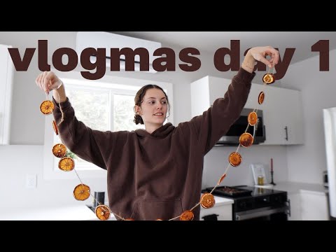 decorating my new apartment for christmas! | vlogmas day 1 🎄