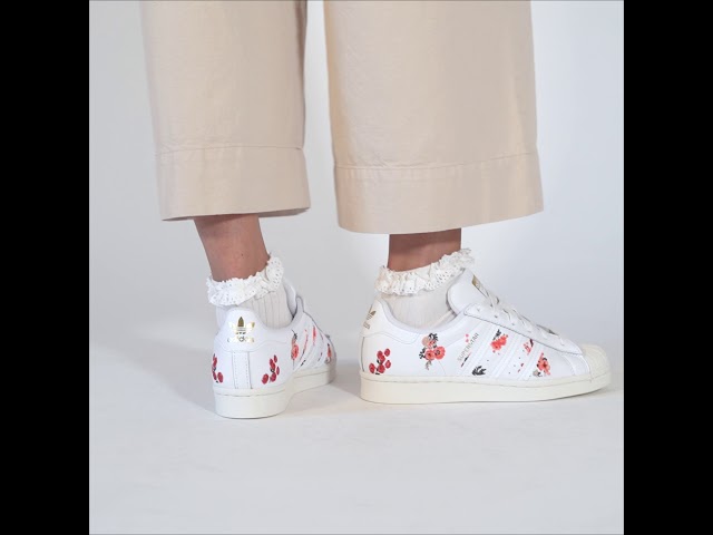 adidas originals superstar broderie fleur adidas originals superstar broderie fleur