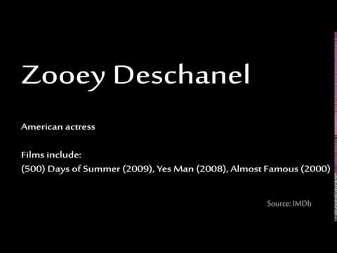 How to pronounce - Zooey Deschanel