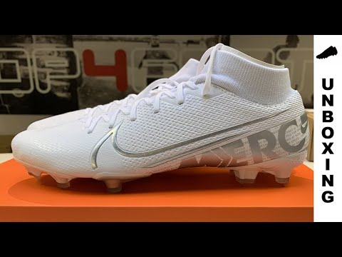 Nike Mercurial Superfly 7 Academy FG Nuovo - White/Chrome/Metallic Silver