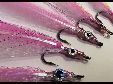 Simple to tie Surf Candy Fly pink & white