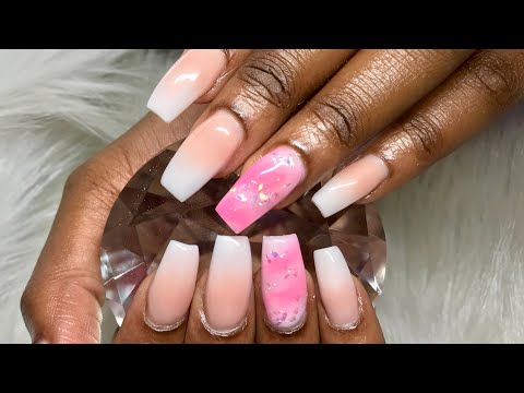 Acrylic Nails | Baby Boomer | French Fade Ombré Nails