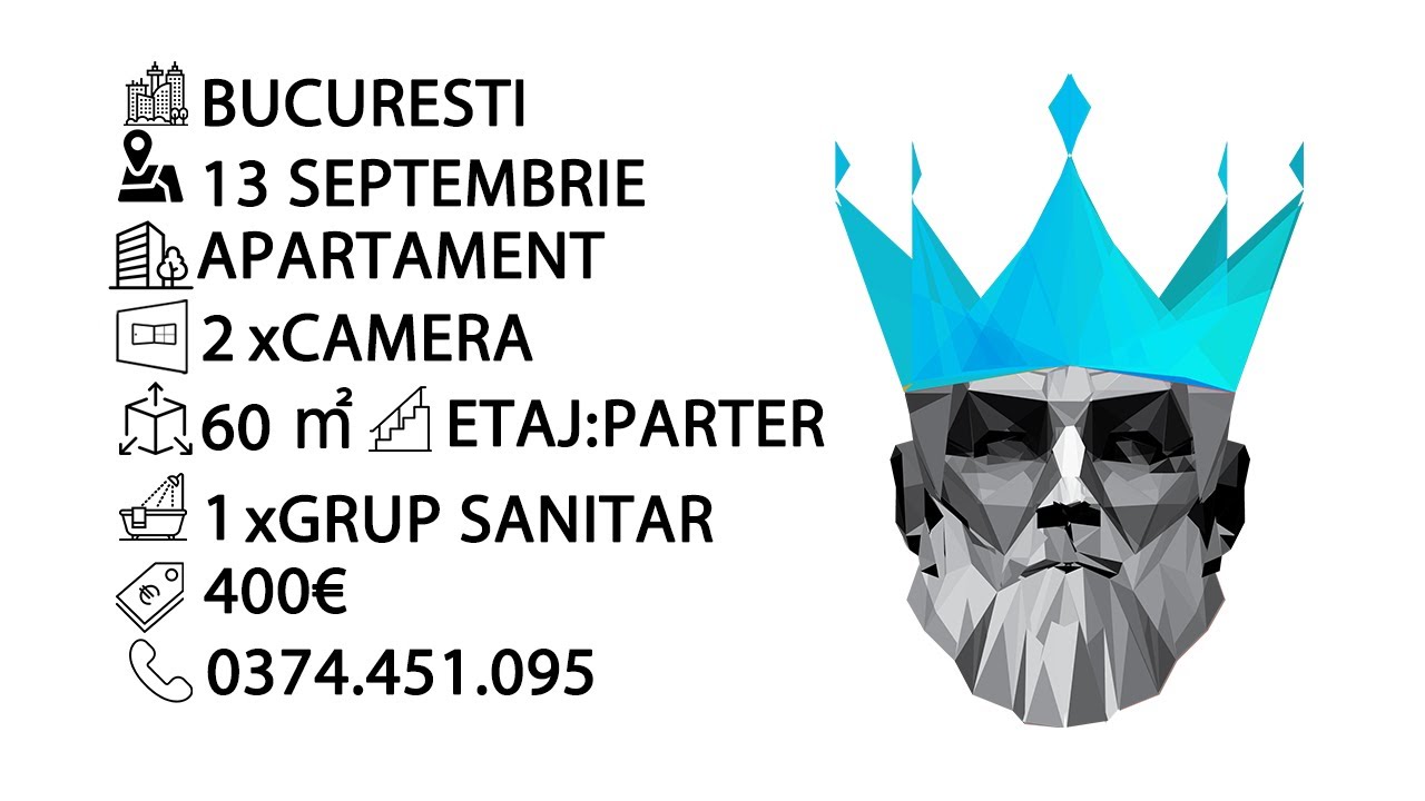Tur video 13 Septembrie | 2 Camere | Centrala