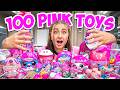 Unboxing 100 PINK Mystery Toys RARE FINDS