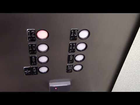 Westinghouse Traction Elevators @ Federal Plaza West Tower in Milwaukee, WI - HD Take