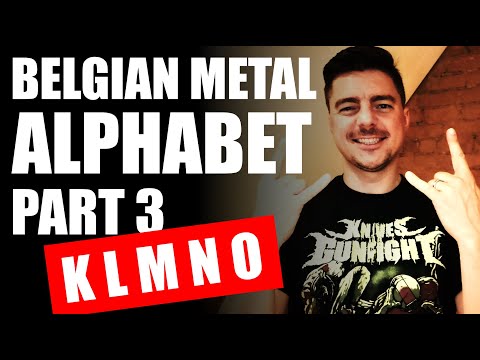 Belgian Metal Alphabet - Part 3 KLMNO