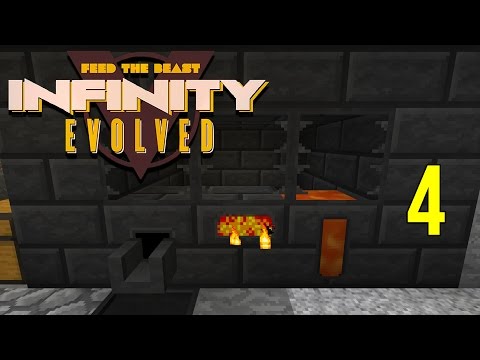Minecraft FTB Infinity Evolved Ep: 4 - XP Drain & Smeltery! [1080p60fps]