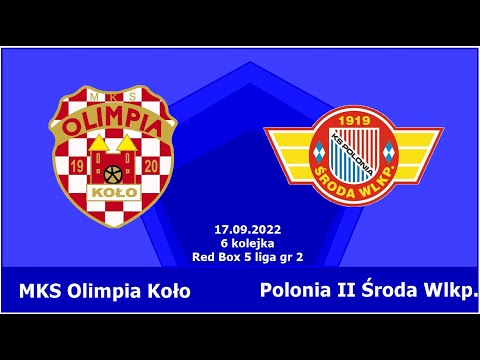 MKS Olimpia Koło - Polonia II Środa Wlkp. 3:0 | 6 kolejka RED BOX 5 liga |
