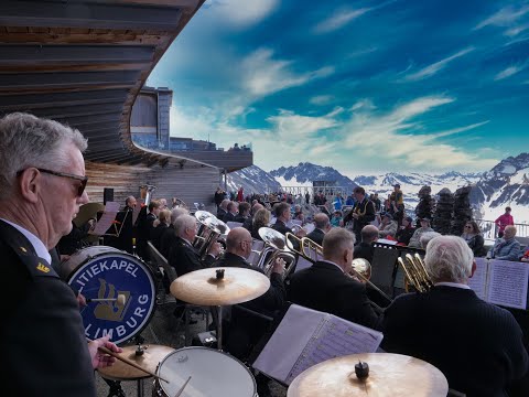 Optreden op de Walmendingerhorn in Mittelberg (Kleinwalsertal - Oostenrijk)