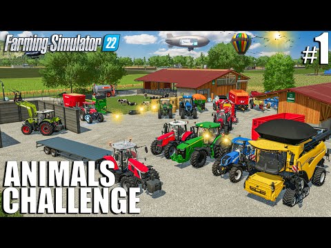 WELCOME TO MY NEW CHALLENGE | Animals Challenge | Episode 1 | Farming Simulator 22