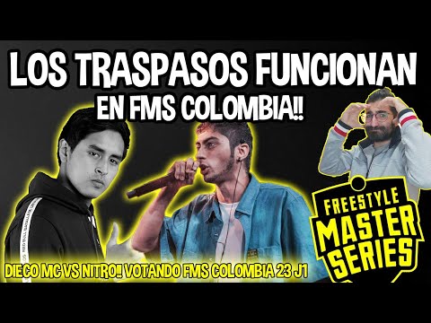 "NITRO VS DIEGO MC" VOTANDO #FMSCOLOMBIA J1 T2 - #FMS23 (REACCION)