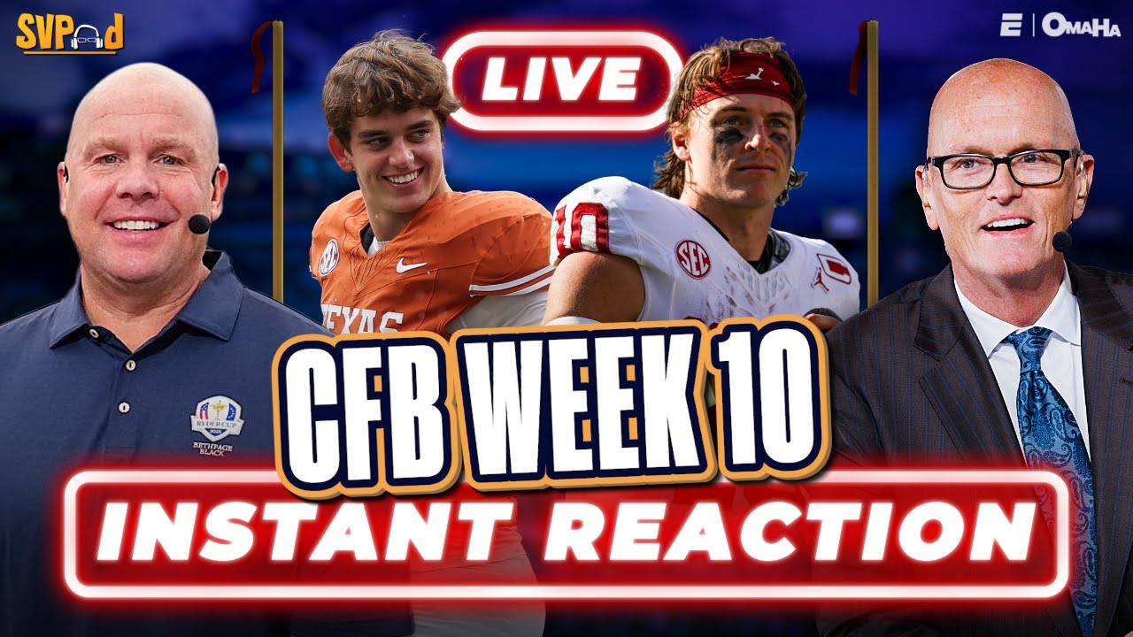 CFB Week 10 REACTIONS! SVP & Stanford Steve recap Tennessee-Oklahoma, Texas-Vanderbilt & MORE