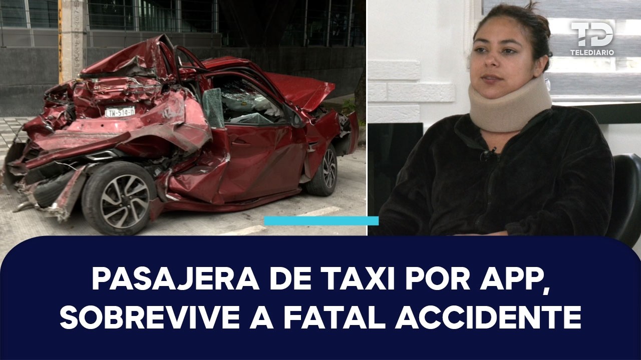 Tráiler presuntamente sin frenos embiste taxi en Constituyentes; pasajera sobrevive