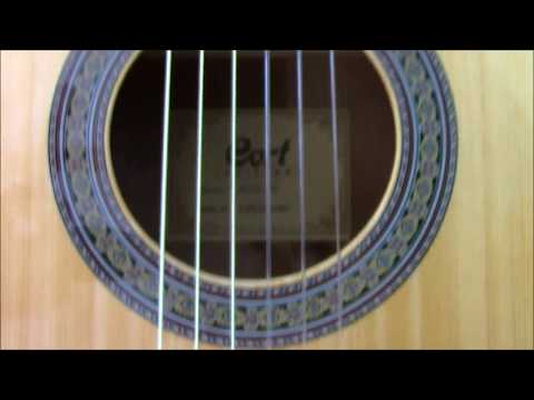 Классическая гитара для школьников Cort AC70-SG Classic Series 3 4 Видео обзор