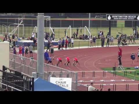 FSB 110m Hurdles at Sunset Finals 5-5-17 - Los Alamitos Boys