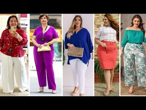 Looks preciosos para mujeres maduras y rellenitas de 50, 60 y 70 años ✨💖
