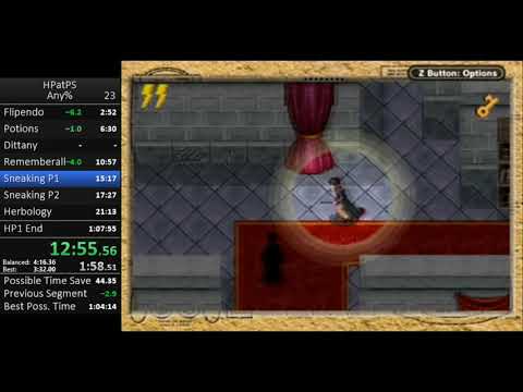 Harry Potter and the Philosopher's Stone GBA Any% Speedrun in 1:06:35 (Former WR)