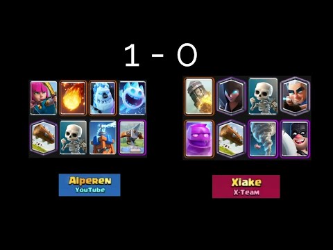 xbow vs rocket + elixir golem - clash royale