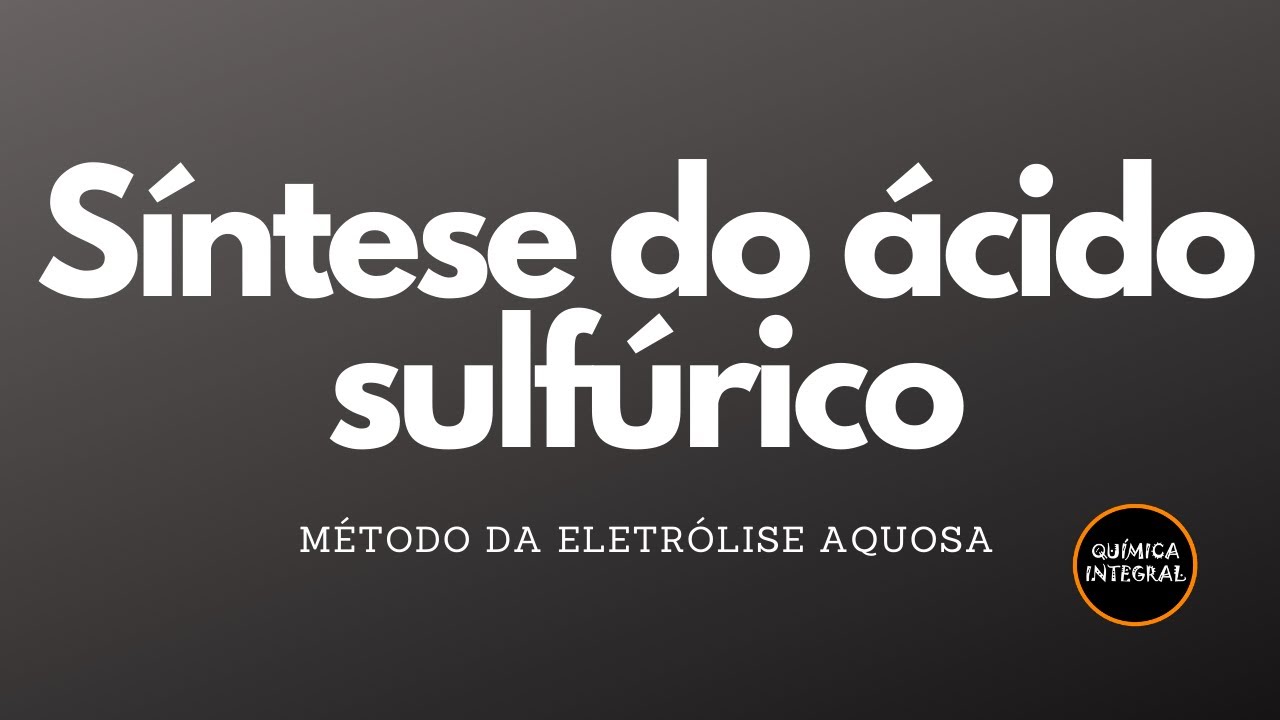 Síntese do ácido sulfúrico