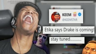 ETIKA READS KEEMSTAR TWEETS ABOUT HIM