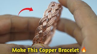 Handmade Copper Bracelet Tutorial/How it's made/jewelry making/gold Smith Luke