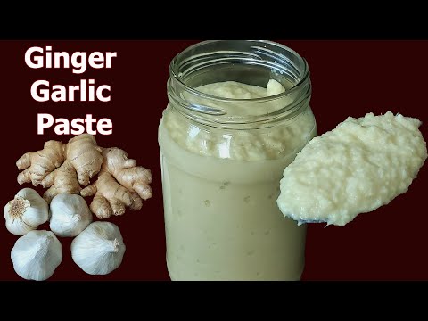 Homemade Ginger Garlic Paste Recipe | Ginger and Garlic Paste Recipe | Ginger Garlic Paste