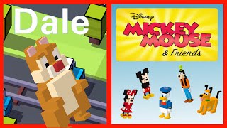 DISNEY CROSSY ROAD Secret Characters : Dale Unlock (Mickey & Friends) | iOS Gameplay