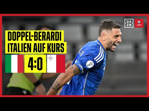 Squadra Azzurra schlägt kleinen Nachbar klar: Italien - Malta | UEFA European Qualifers | DAZN