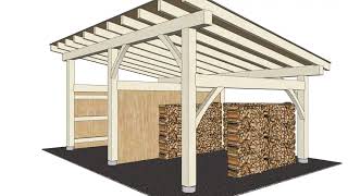 20' x 14' Wood Shed Animation