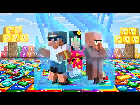 SURVIVING IN EXPANDING LUCKY BLOCK WORLD IN MINECRAFT!!