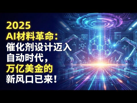 2025 AI材料革命：催化剂设计迈入自动时代，万亿美金的新风口已来！2025 AI Material Revolution: Catalyst Design Goes Auto & The Next